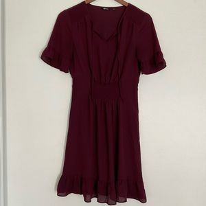 Flowy Purple dress with ruffles